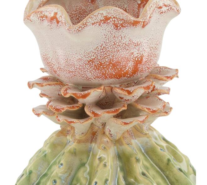 Vase ceramic 21x21x33cm - Green