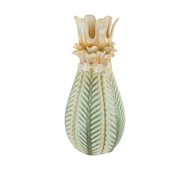 Vase ceramic 16.5x16.5x34.5cm - Blue