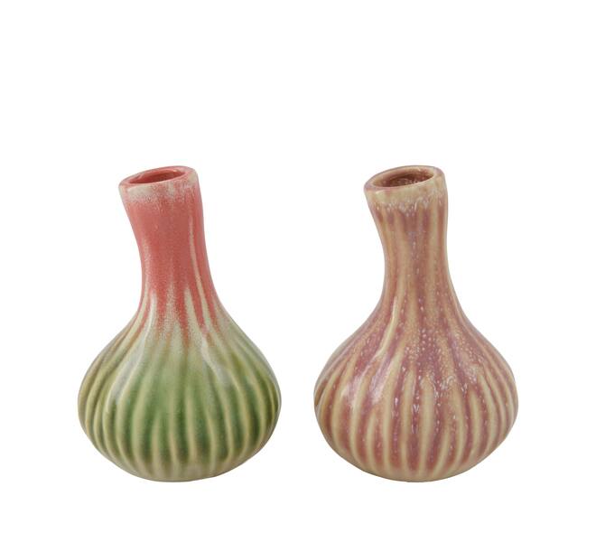 Vase ceramic 9.5x9.5x14.5cm C2 - Pink