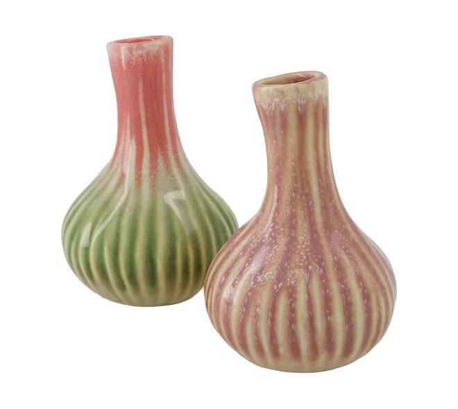 Vase ceramic 9.5x9.5x14.5cm C2 - Pink