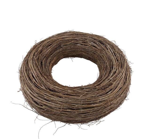 Wreath round willow wood 50x50x13cm