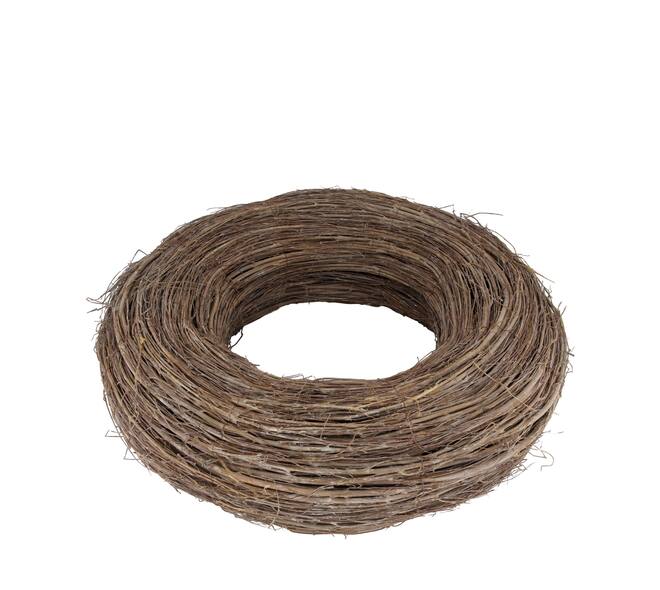 Wreath round willow wood 58x58x15cm