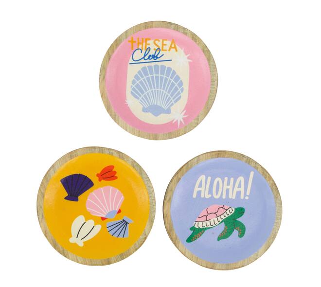 Plate round polyresin 14.5x14.5x1.3cm A/3