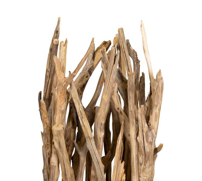 Floor lamp branch with lights chestnut 24x24x58cm - Natural
