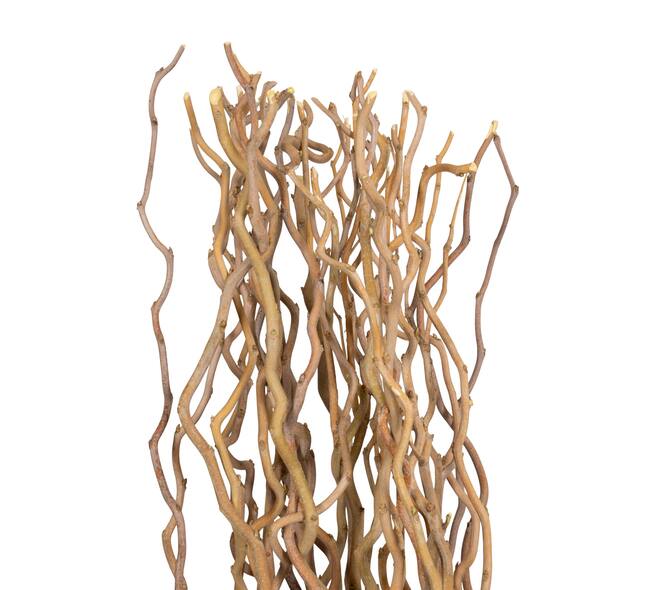 Floor lamp branch with lights chestnut 13x13x115cm