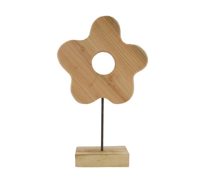 Flower fir wood on stand 30x30x44cm KD
