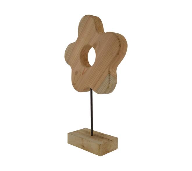 Flower fir wood on stand 30x30x44cm KD