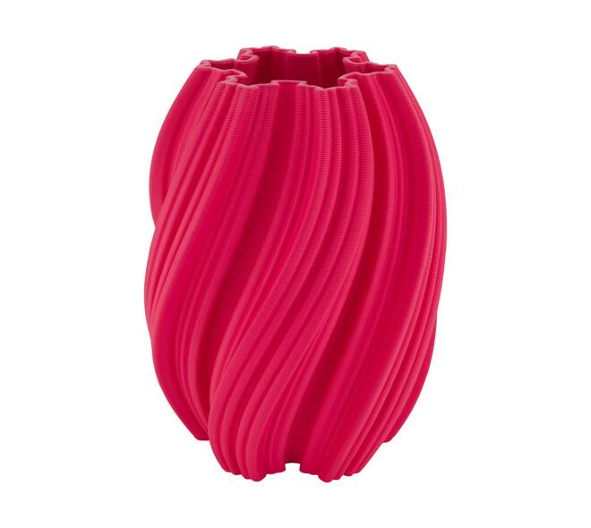 Vase 3D ceramic 19x19x24cm - Pink