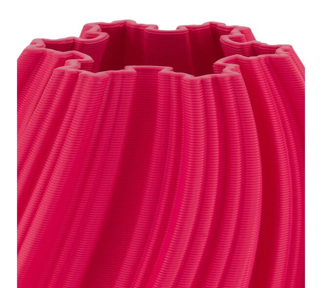 Vase 3D ceramic 19x19x24cm - Pink
