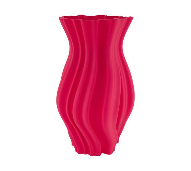 Vase 3D ceramic 21x22x36cm - Pink