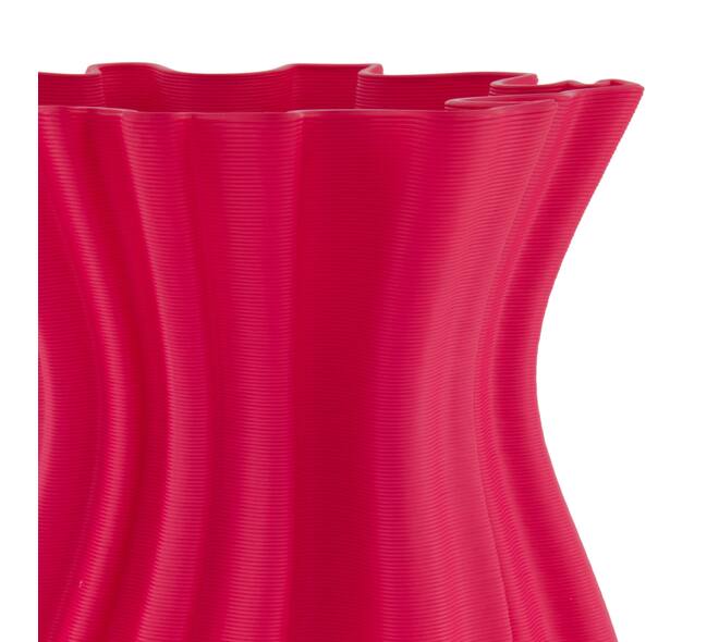 Vase 3D ceramic 21x22x36cm - Pink