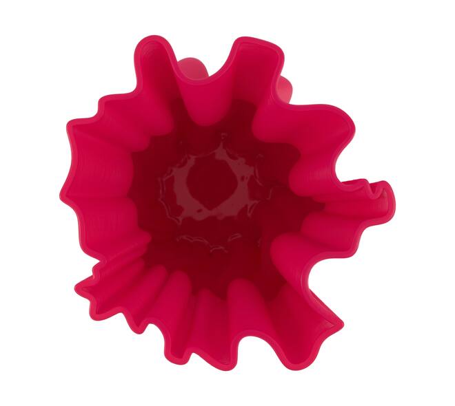 Vase 3D ceramic 21x22x36cm - Pink