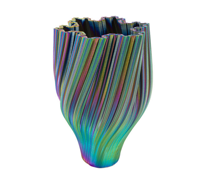 Vase 3D ceramic 24x24x38cm - Multi