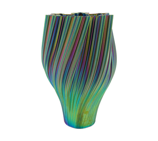 Vase 3D ceramic 24x24x38cm - Multi