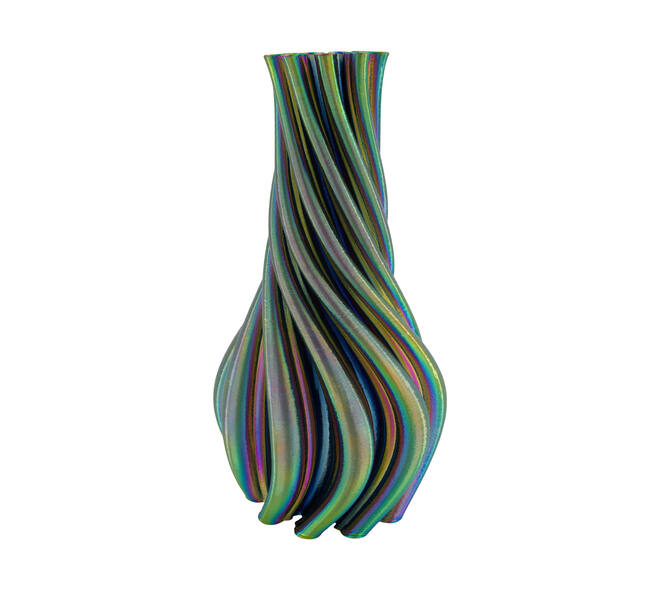 Vase 3D ceramic 21x21x40cm - Multi
