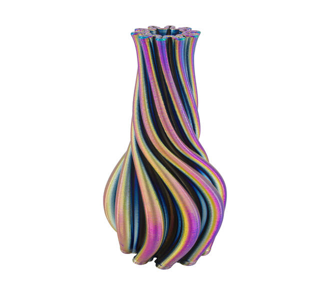 Vase 3D ceramic 16x16x28cm - Multi