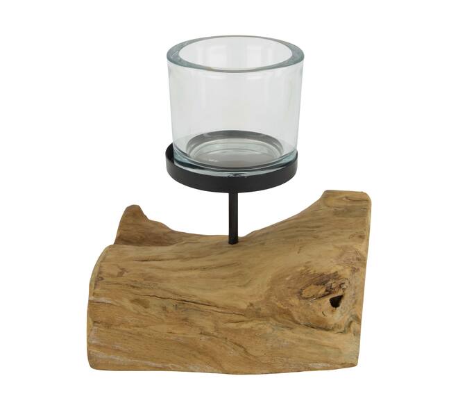 Pillar candle holder root 18x14x18cm