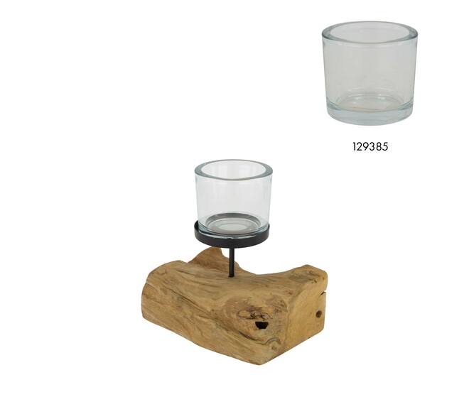 Pillar candle holder root 18x14x18cm