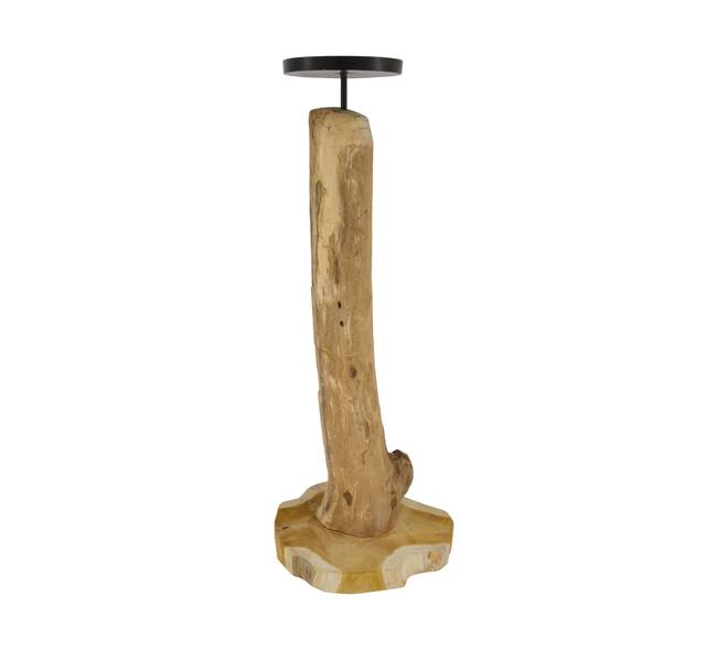 Pillar candle holder root 22x22x58cm - Natural