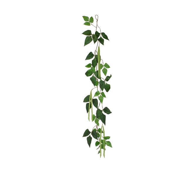 Garland beans artificial 122x20x5cm - Green