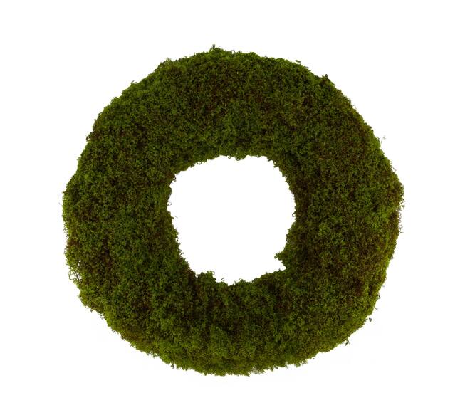Wreath moss PE 58x58x8cm - Green