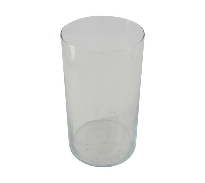 Vase round glass 15.5x15.5x29cm - Transparent