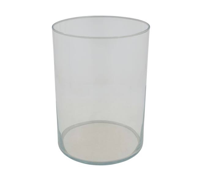 Vase round glass 18x18x25cm - Transparent