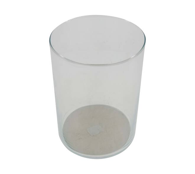 Vase round glass 18x18x25cm - Transparent
