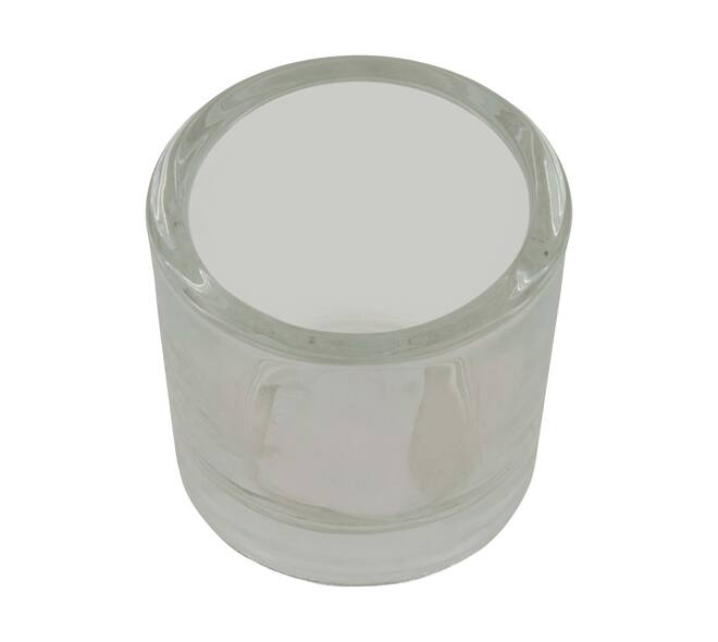 Tealight holder round glass 6.5x6.5x6cm