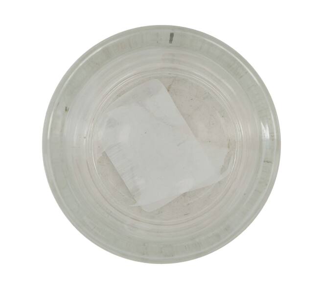 Tealight holder round glass 6.5x6.5x6cm
