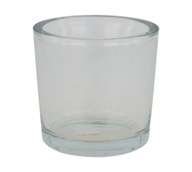 Tealight holder round glass 12x12x12cm - Transparent