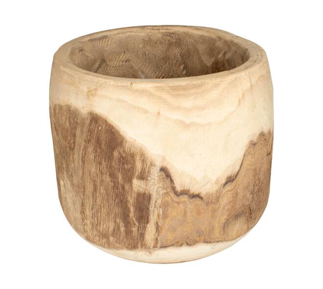 Planter paulownia wood 32x32x30cm