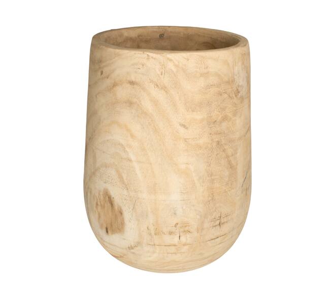 Planter paulownia wood 33.5x33.5x50cm - Natural