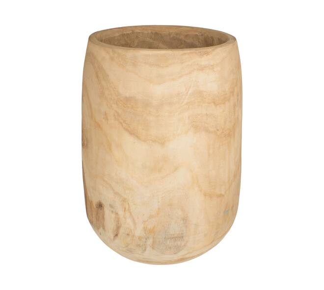 Planter paulownia wood 39x39x64cm - Natural