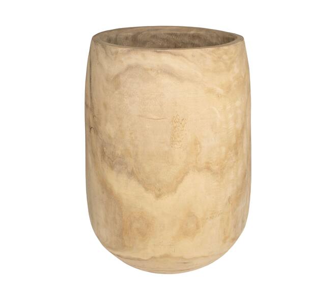 Planter paulownia wood 39x39x64cm - Natural
