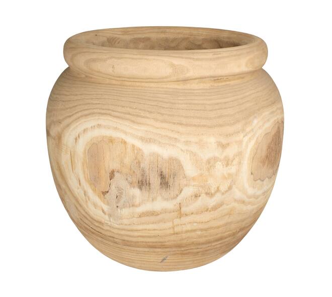 Planter paulownia wood 39x39x44cm - Natural