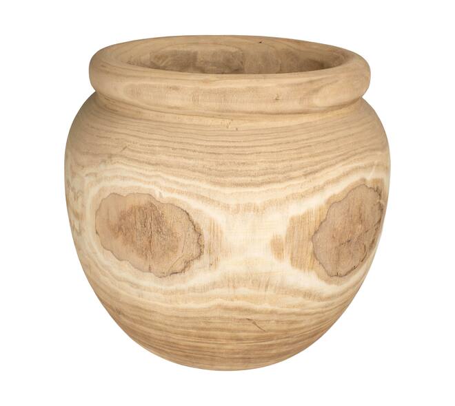Planter paulownia wood 39x39x44cm - Natural