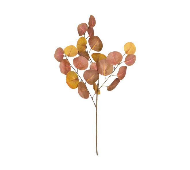 Branch eucalyptus artificial 82x5x35cm - Orange