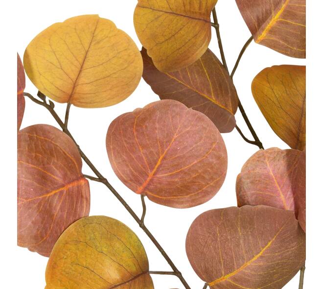 Branch eucalyptus artificial 82x5x35cm - Orange