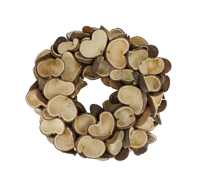 Wreath badam nature 55x55x11cm