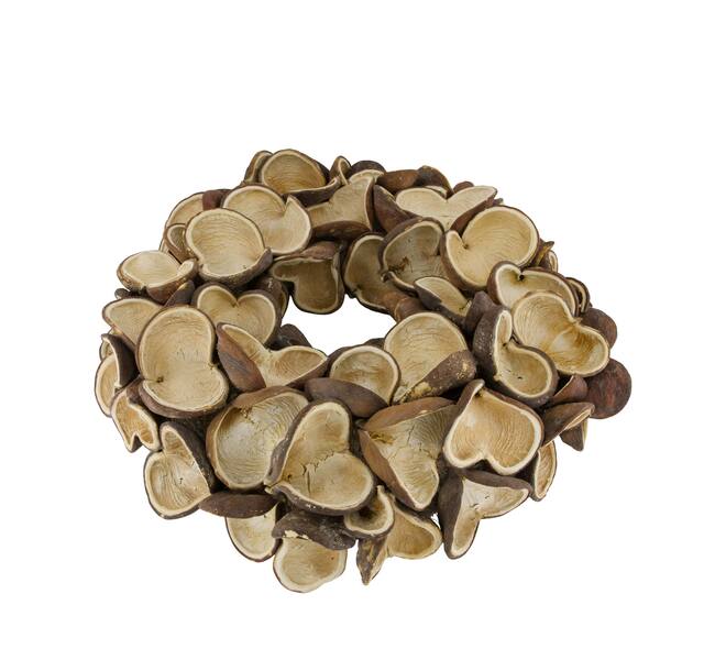 Wreath badam nature 55x55x11cm