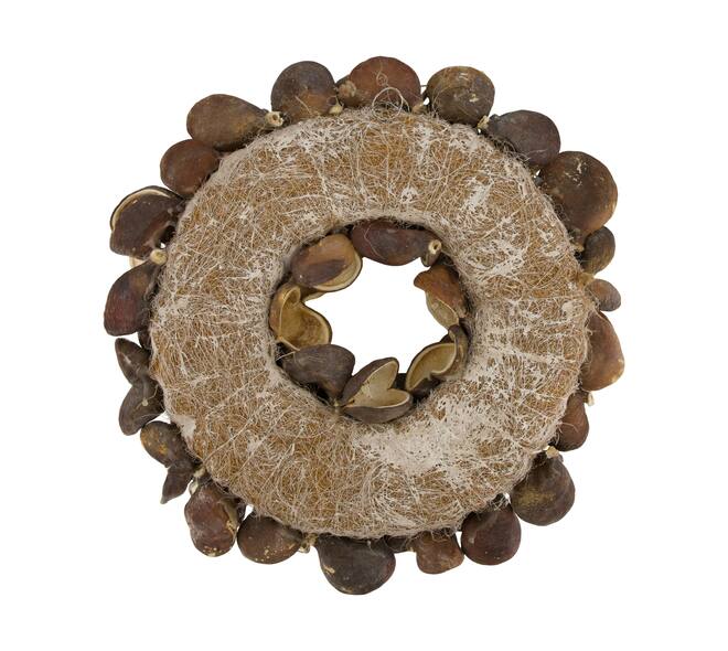 Wreath badam nature 55x55x11cm
