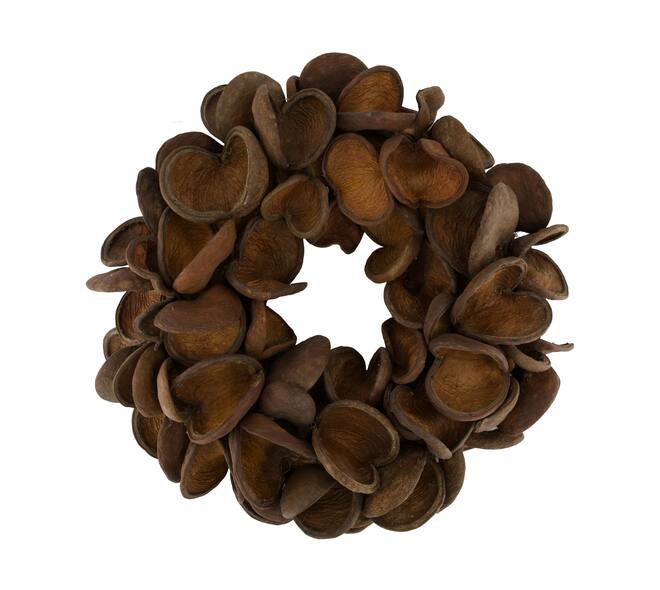 Wreath badam nature 55x55x11cm