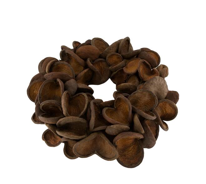 Wreath badam nature 55x55x11cm
