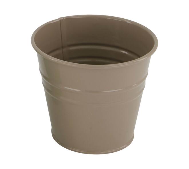 Planter round metal 17x17x16cm