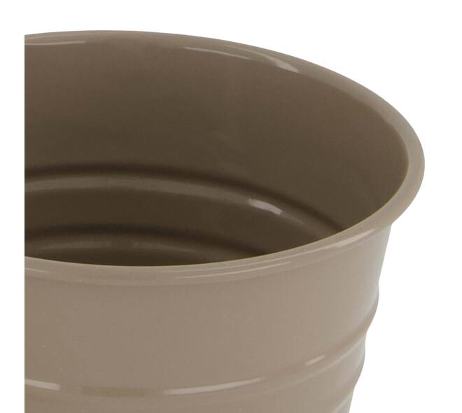 Planter round metal 17x17x16cm