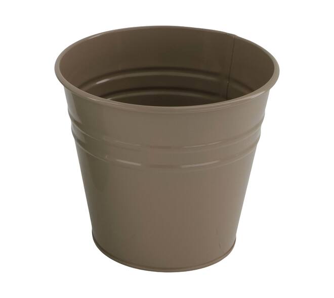 Planter round metal 13x13x12cm