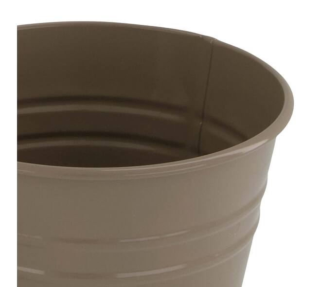 Planter round metal 13x13x12cm