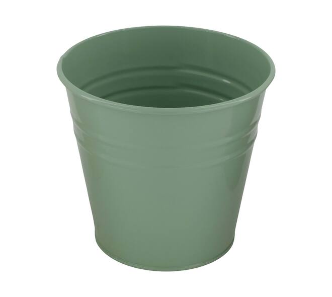 Planter round metal 13x13x12cm