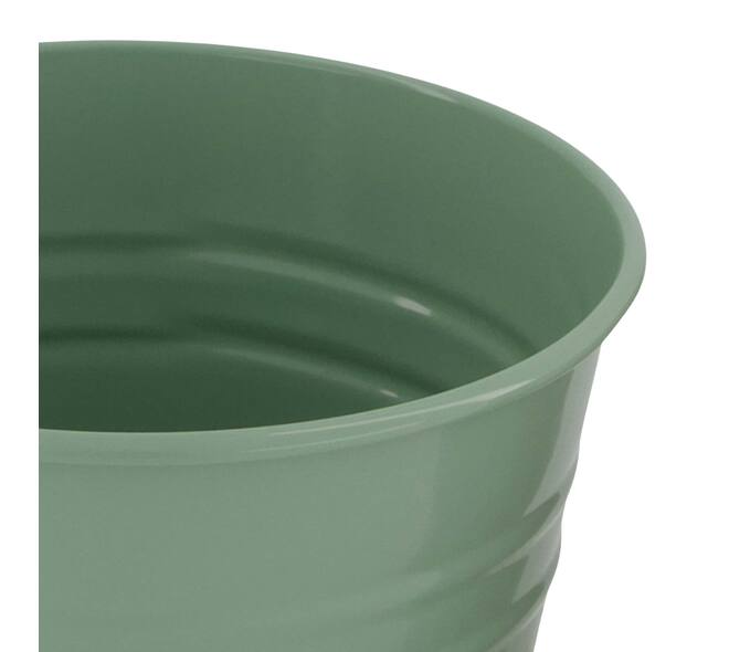 Planter round metal 13x13x12cm